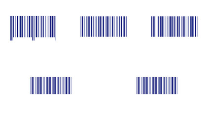 Obraz premium Barcode Graphic Collection Retail Scanning Vector 