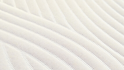 Obraz premium white quilted mattress fabric texture close-up background