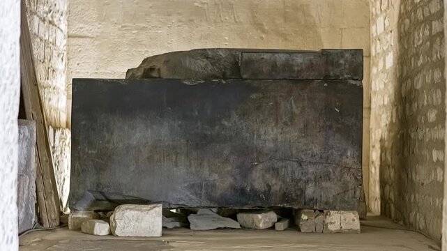 Imhotep in Cairo. The oldest six-step pyramid in Egypt.