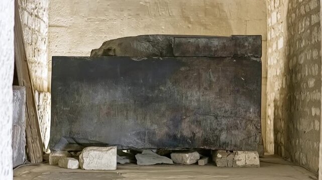 Imhotep in Cairo. The oldest six-step pyramid in Egypt.