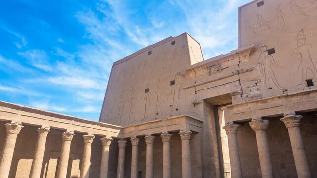 Philae temple in aswan on the Nile in Egypt