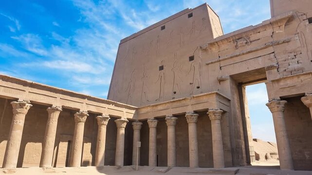 Philae temple in aswan on the Nile in Egypt