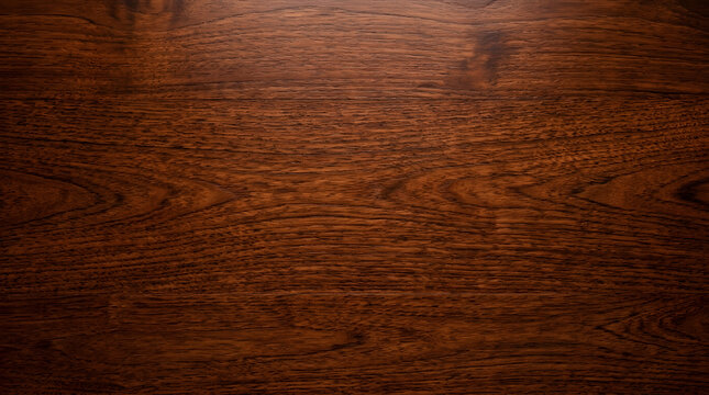 Rich Dark Wood Texture Background, Natural Grain Pattern, Polished Mahogany Surface, Warm Brown Timber Backdrop for Design