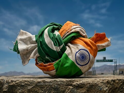Intense Geopolitical Conflict and Rivalry of India and Pakistan. For international conflict, political rivalry, geopolitical tension, potential war, nationalism, and diplomatic crisis