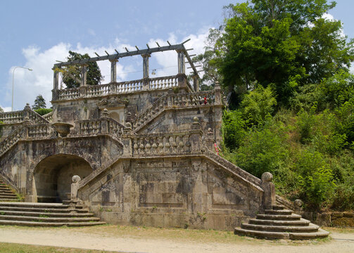 Historic Alameda Park Public Gardens in Santiago de Compostela
