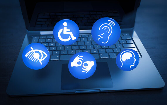 Disabled, Disability Signs, Icons are Visual Presentation.
