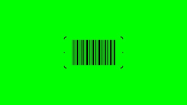 barcode scanner overlay Minimalist Thin Red Laser Beam Circular Bracket Detection Loop 4K