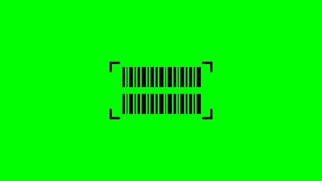 barcode scanner overlay Glowing Red Laser Sweep Digital HUD Interface Hologram Loop 4K