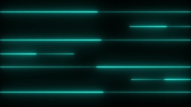 Abstract glowing neon lights blinking lines moving animation. chine color neon line Seamless loop animation neon line,animation on black background.