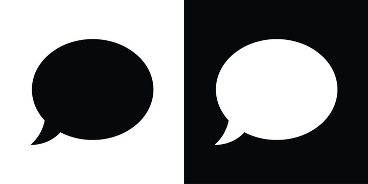 Chat bubble icon outline elements series