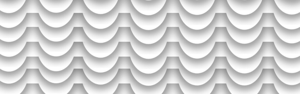 Minimalist white geometric semicircle pattern texture with semicircle geometric minimalist abstract background repeating structure wallpaper architectural monochrome dimetric creative.