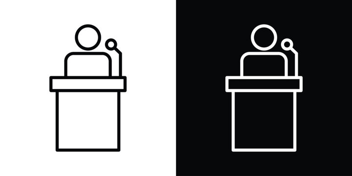 Politician speaker  icon