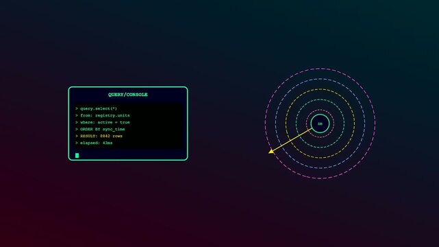 Seamless api integration displayed as digital data pulses radiating from a central software node with command line text interfaces appearing alongside glowing circular network connection waves