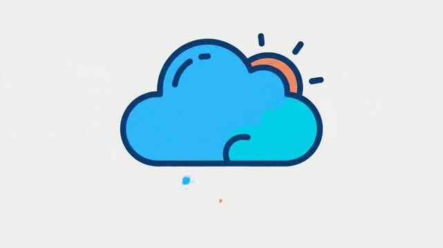 Document processing and fast cloud data synchronization animation