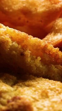 Close-up of Golden Crispy French Fries