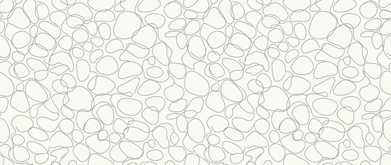 Fototapeta premium Abstract Organic Shapes Seamless Pattern Background