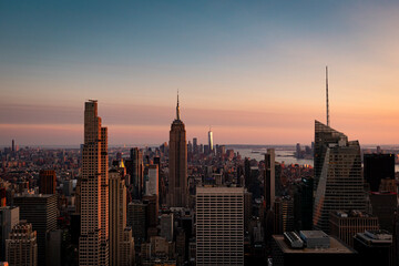 Fototapeta premium Manhattan seen from top of the rock