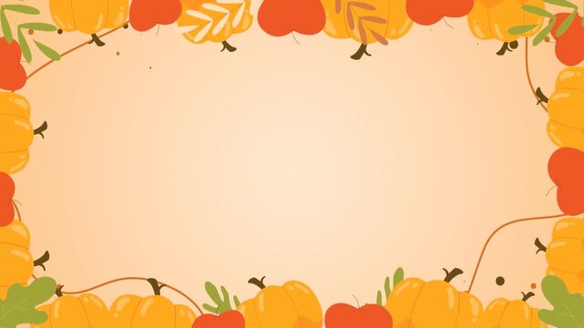 autumn leaves frame
