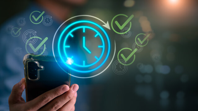 Operations manager optimizing time tracking, productivity management, task completion, workflow efficiency, schedule management, deadline monitoring, business performance, time optimization