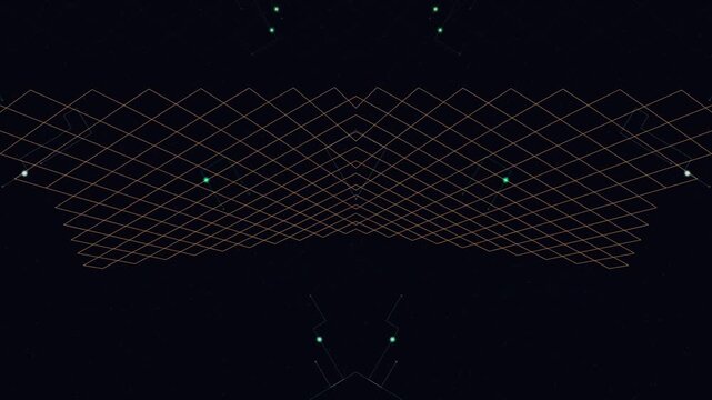 retro neon perspective grid horizon