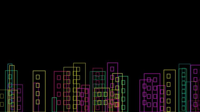 Procedural Animation of Cyber CIty Linear