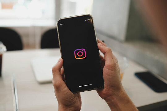 Bangkok, Thailand. July 26, 2026; A person holds a smartphone displaying the Instagram app logo on the screen.