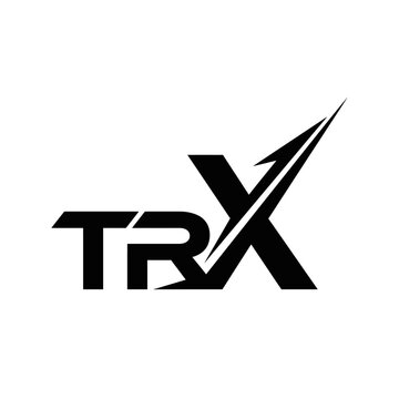 Abstract Letter TRX Logo Design with Arrow Element