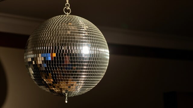 Disco Ball Hanging from Ceiling