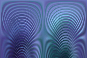 Fototapeta premium Blue Teal Arched Concentric Lines Background - Hypnotic Wave Pattern Gradient Wallpaper