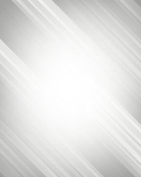 abstract white background with soft grey diagonal stripes and bright center light effect, modern digital presentation banners minimalist wallpaper design
