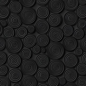 Dark, swirling circles pattern