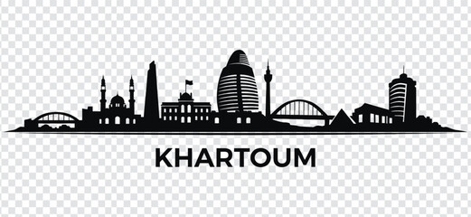 Khartoum skyline silhouette © MstSabina