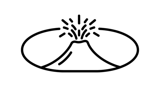eruption volcano icon