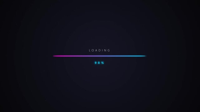 loading animation loading bar waiting for percentage 0 to 100 percent greenscreen alpha