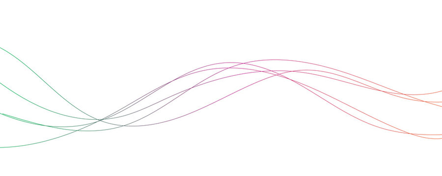 Dynamic multiple wave lines with smooth gradient transition