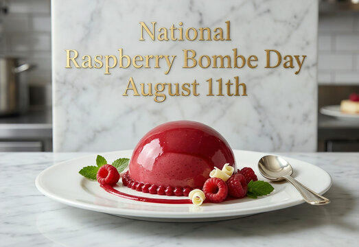 National Raspberry Bombe Day August 11th