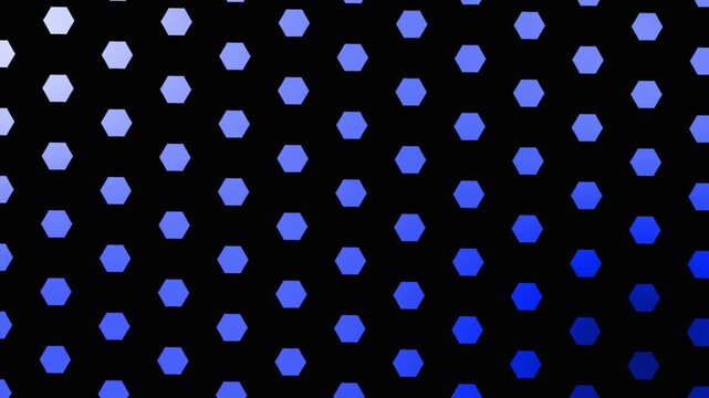 Abstract blue geometric pattern morphing background, seamless motion loop