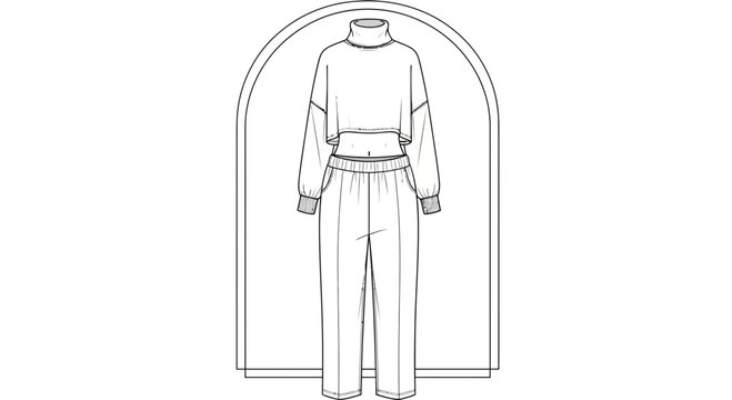 fashion outfit, clothing set