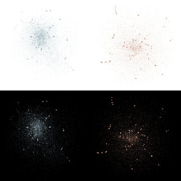 Color Powder Burst Overlay PNG for Holi Festival, Diwali Design and Color Run Isolated on Transparent Background