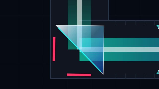 2D schematic animation of a periscope mechanism showing light beam passing through prism and multiple lenses to a sensor