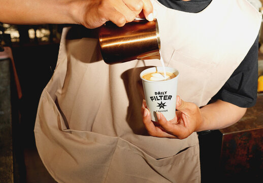Latte Cup Mockup