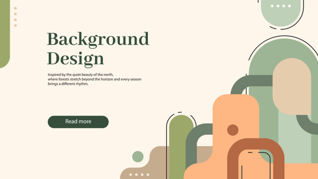 Modern Abstract Earth Tone Geometric Website Header Background
