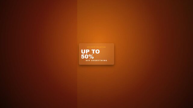 Warm Orange Autumn Gradient Background for Summer Sale Promotion