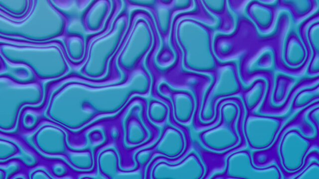 seamless 3d abstract animation featuring flowing organic cellular shapes with smooth fluid motion in vibrant blue and purple tones.