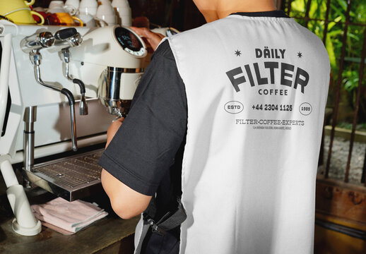 Coffee Shop Apron Mockup