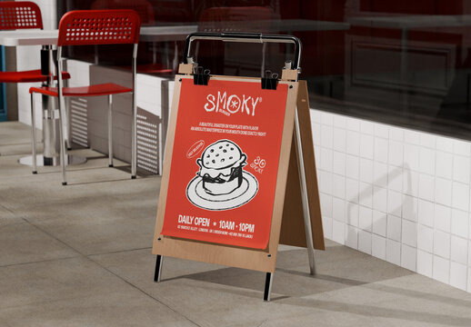 A-Frame Signage Mockup