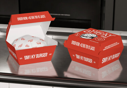 Burger Packaging Mockup