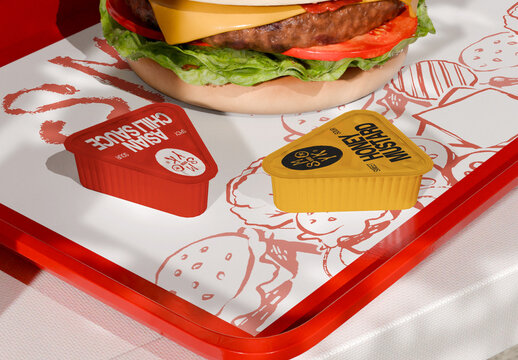 Burger Sauce Mockup