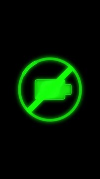 No camera icon animation prohibition symbol overlay transparent background