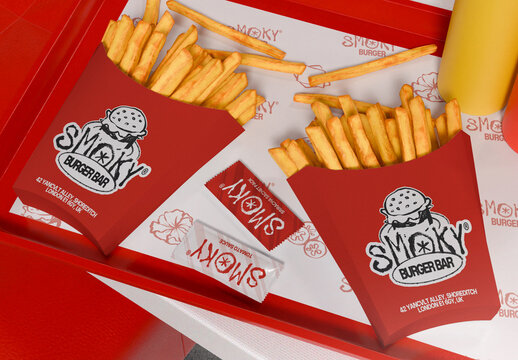 French Fries Bag Mockup